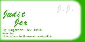 judit jex business card